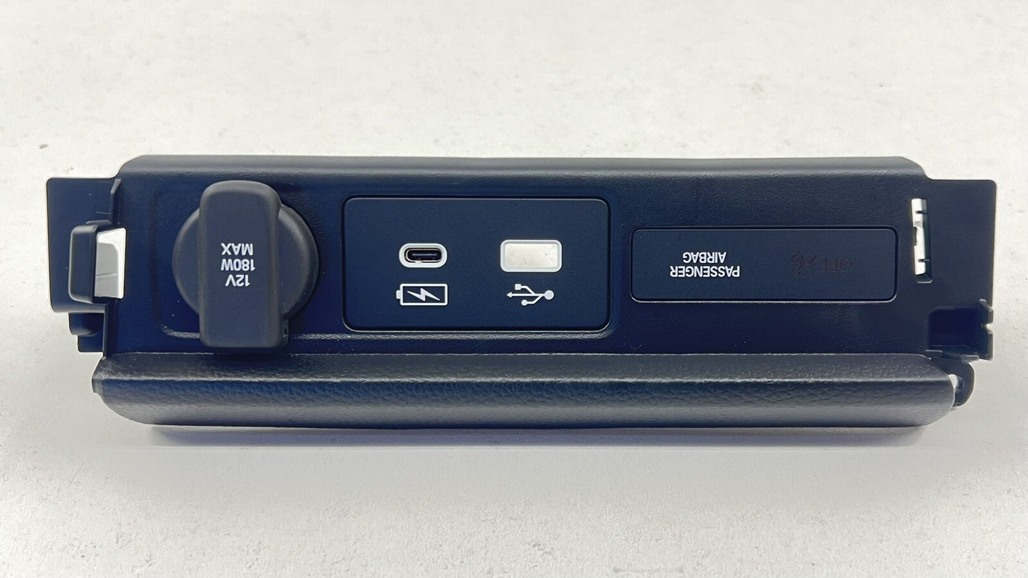 2024 ACURA INTEGRA TYPE S CENTER CONSOLE USB INPUT PORT CHARGE TRIM OEM