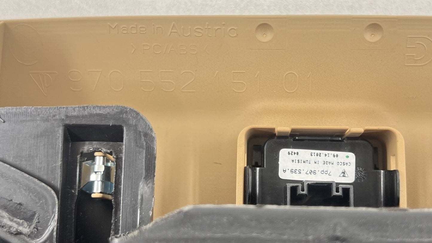 10-16 PORSCHE PANAMERA DASHBOARD INSTRUMENT PANEL COVER COMPLETE LUXOR BEIGE OEM