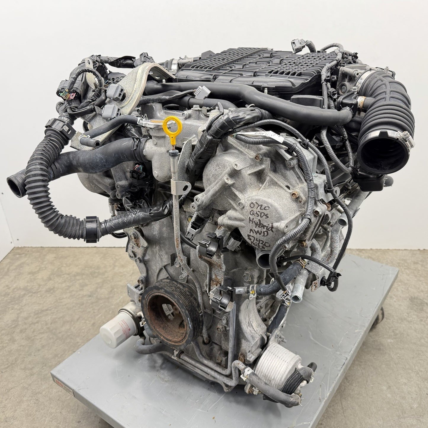 14-18 Infiniti Q50 Hybrid 3.5L VQ35HR AWD Complete Engine Motor 57K Miles OEM