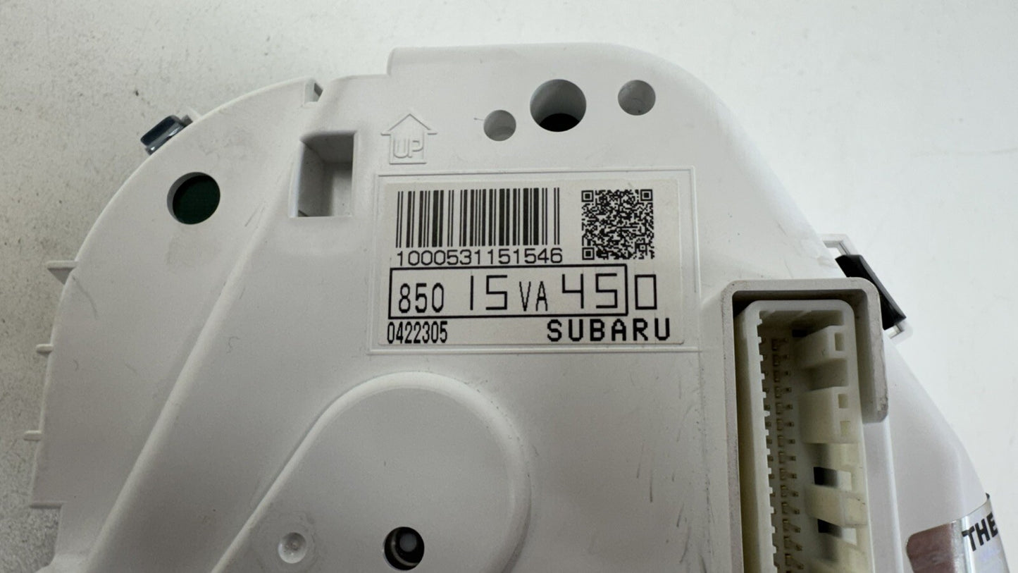 18-21 SUBARU WRX MANUAL SPEEDOMETER INSTRUMENT CLUSTER GAUGE 85015VA450 OEM