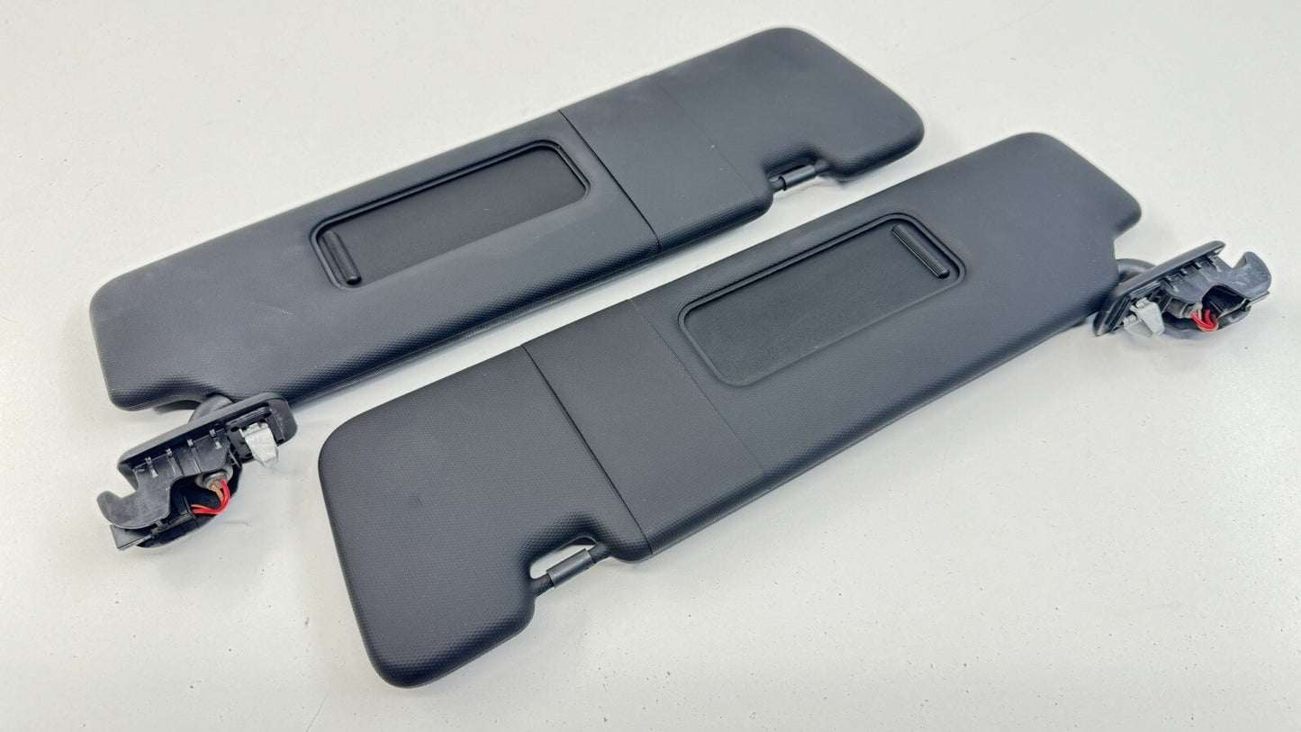 20-23 TOYOTA SUPRA LEFT RIGHT FRONT SUNVISOR SUN VISOR SHADE PAIR BLACK OEM