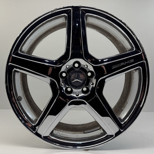 07-13 Mercedes W216 W221 CL S Class AMG Rear Wheel Rim 20x9.5 Chrome Factory OEM