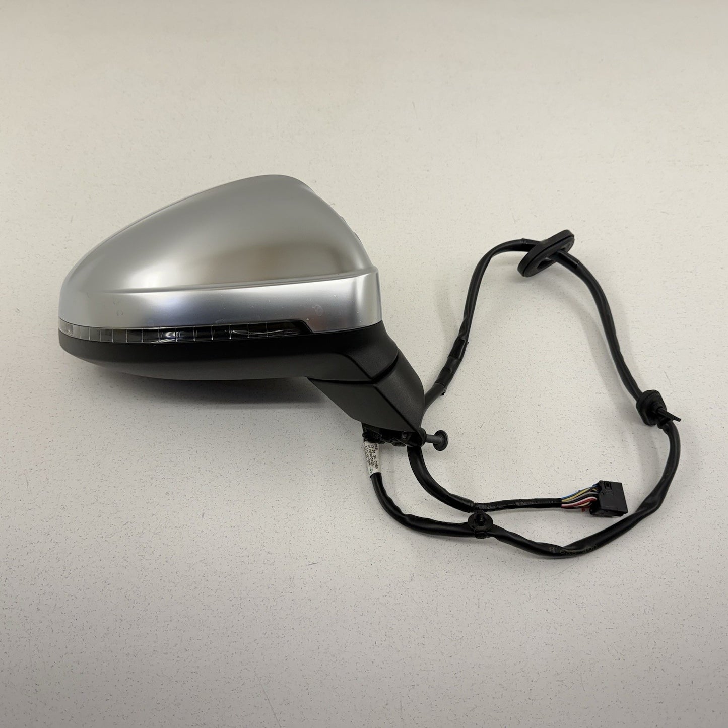 17-19 Audi S4 Passenger Right Door Mirror Side View Blind Spot Aluminum OEM