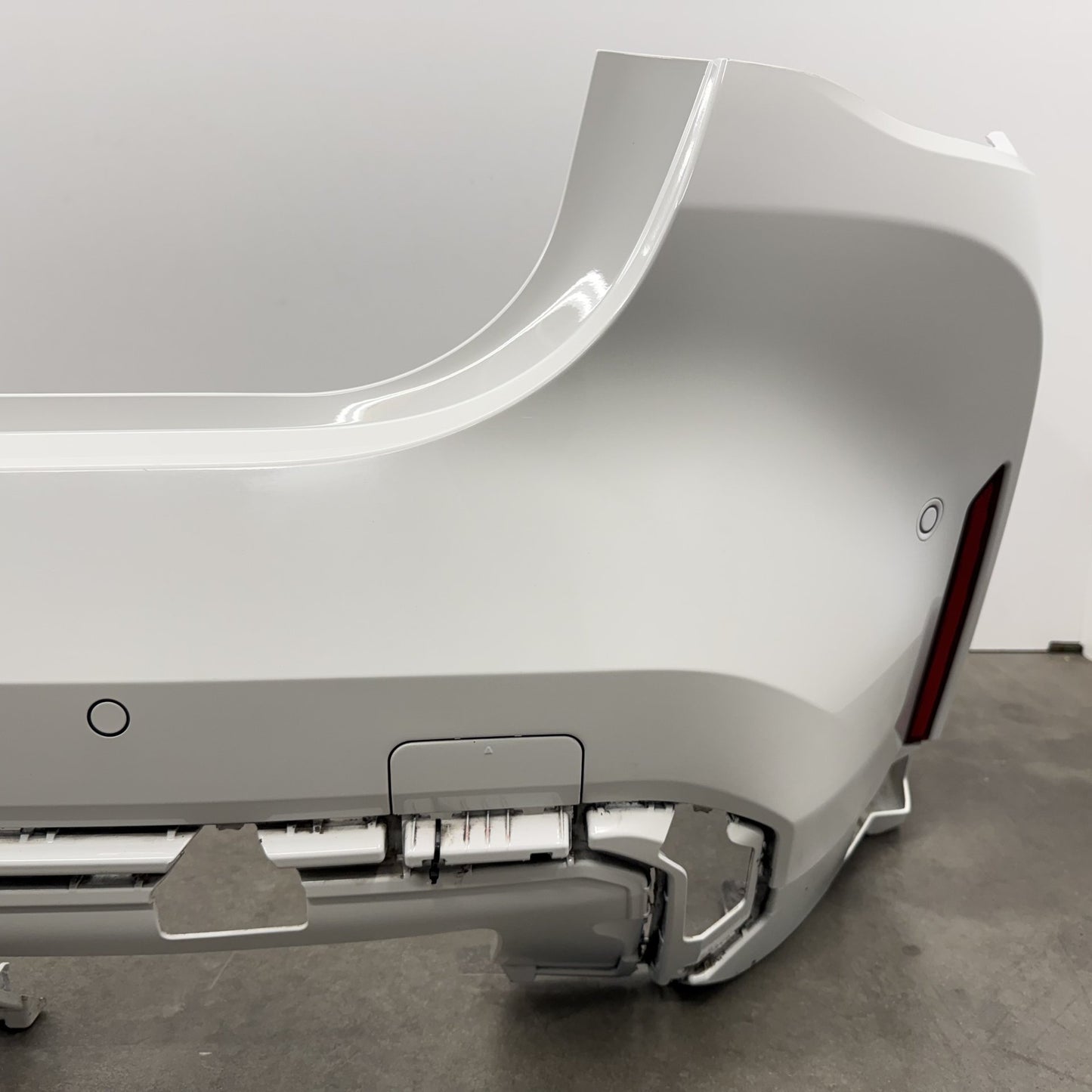 2021-2026 BMW M4 G82 G83 Rear Bumper Cover W/ Sensors Alpine White OEM