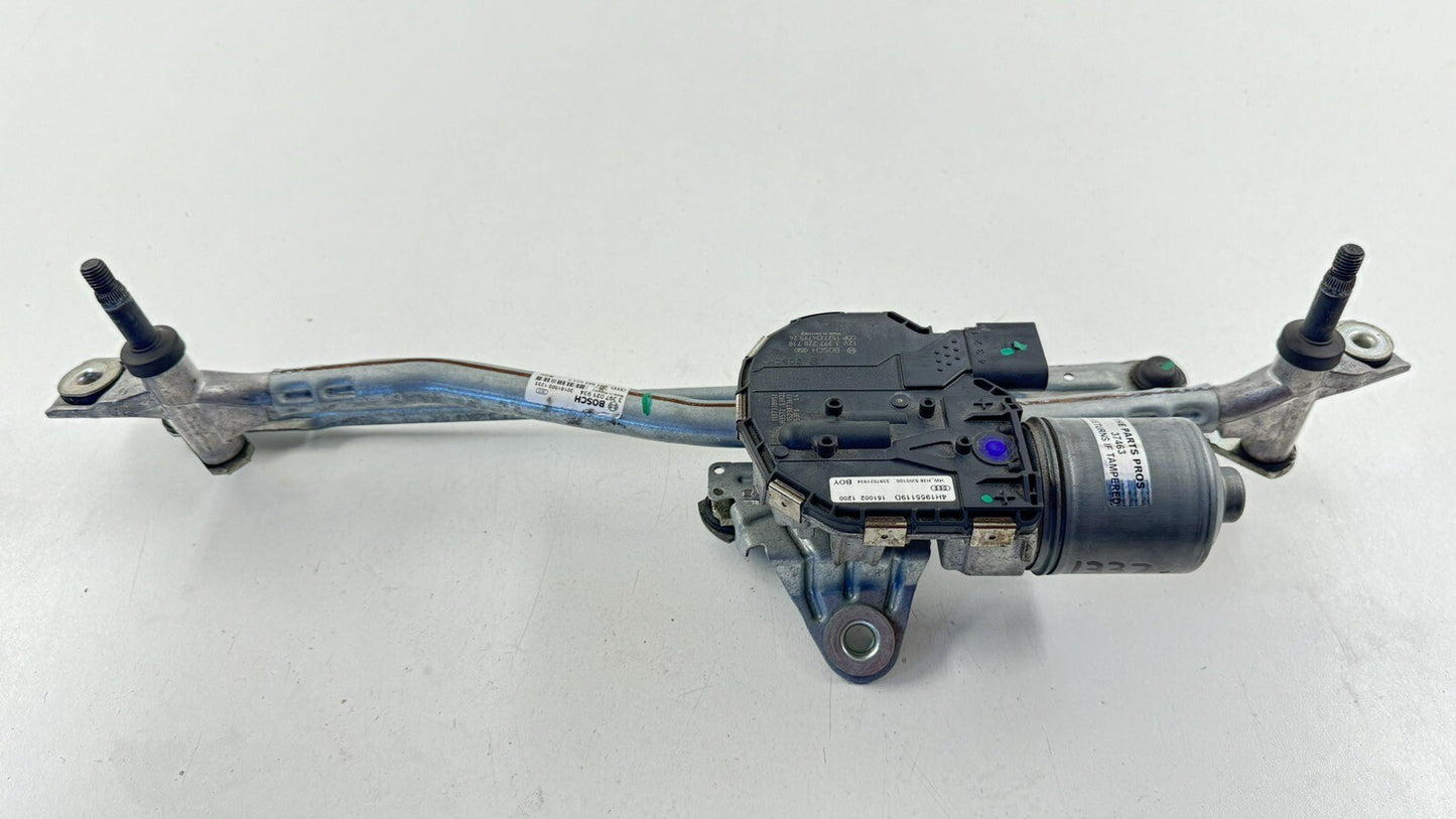 15-18 AUDI A8 S8 WINDSHIELD WIPER MOTOR W/ LINKAGE 4H1955119D OEM