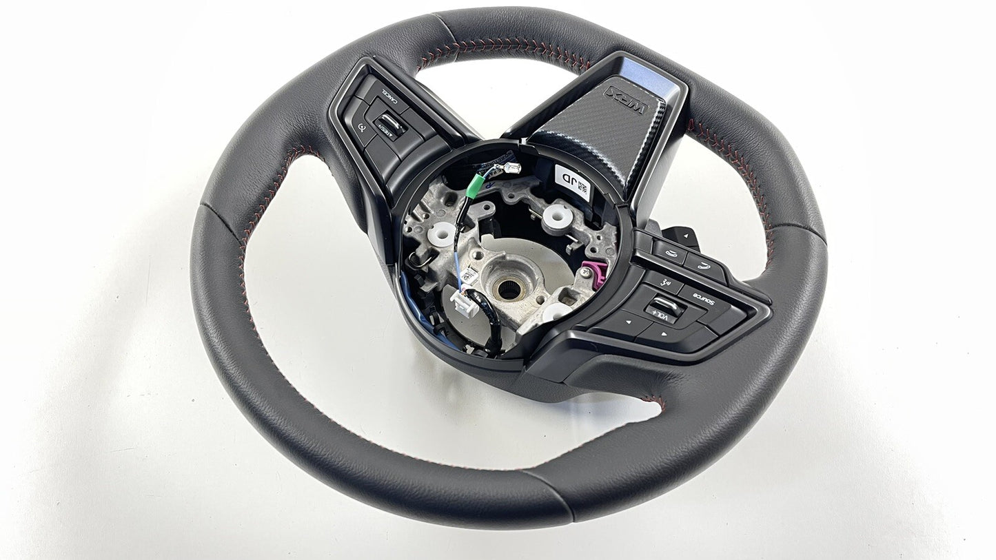 22-26 Subaru WRX Driver Steering Wheel Leather Black OEM