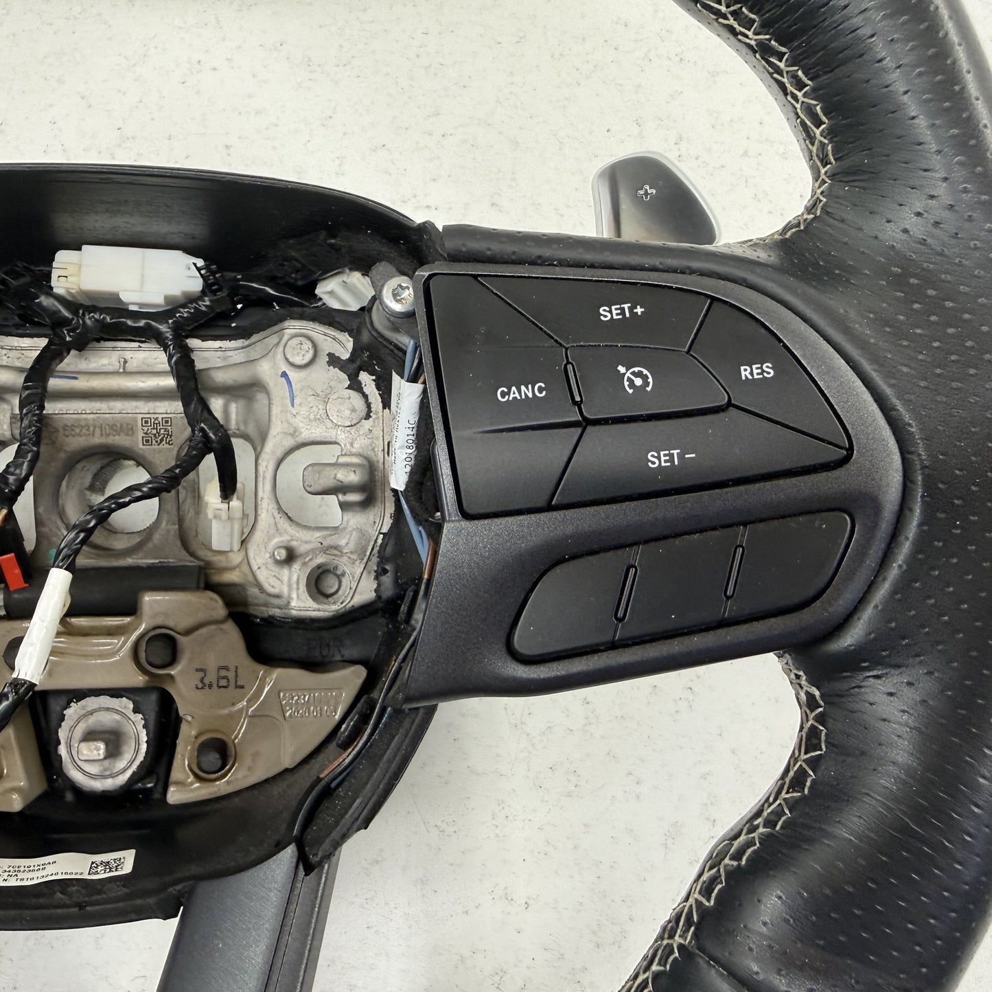 2018-2024 Dodge Durango SRT 392 Flat Bottom Steering Wheel Leather Black OEM