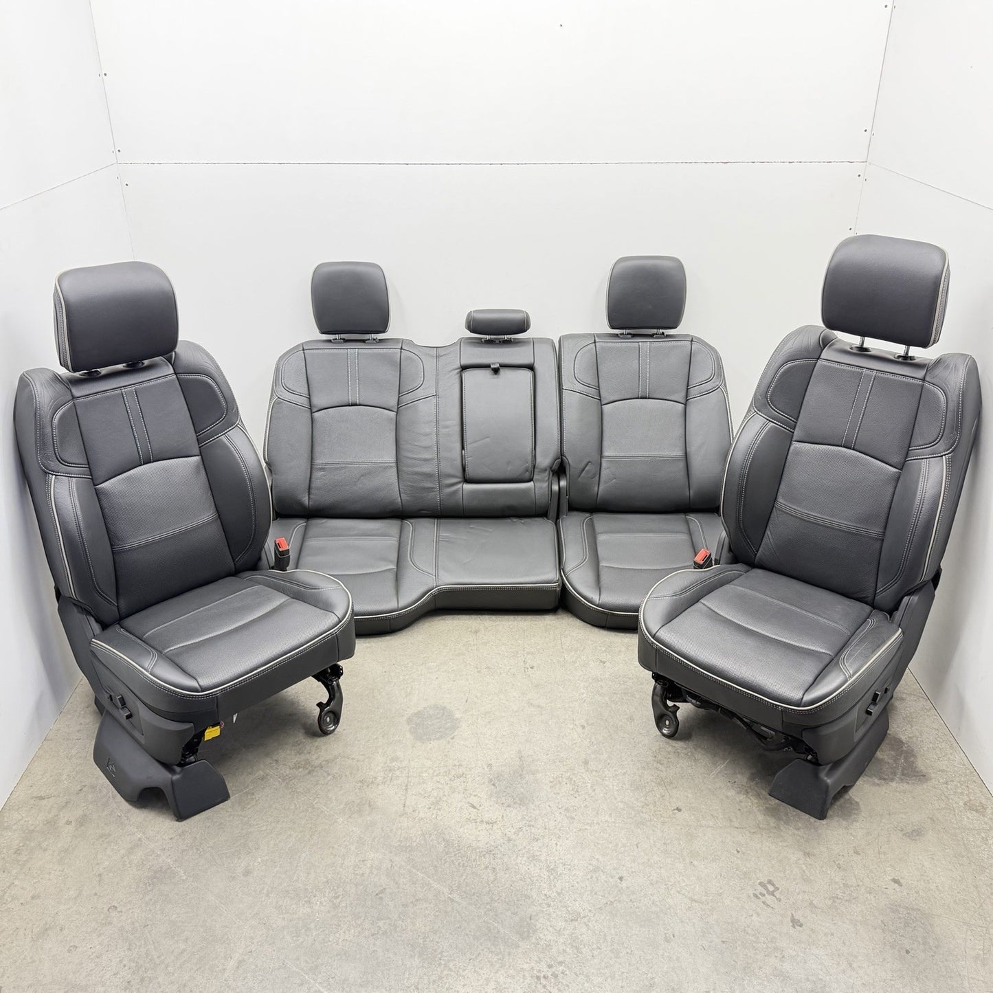 19-24 Ram 4500 5500 Crew Cab Limited Seat Set Front & Rear Leather Black OEM