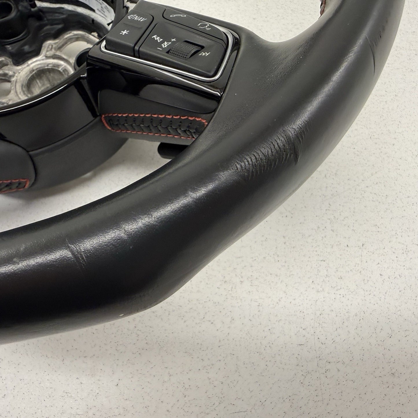 18-19 Audi A4 S4 A5 S5 Flat Bottom Steering Wheel W/ Paddle Shifters Black OEM
