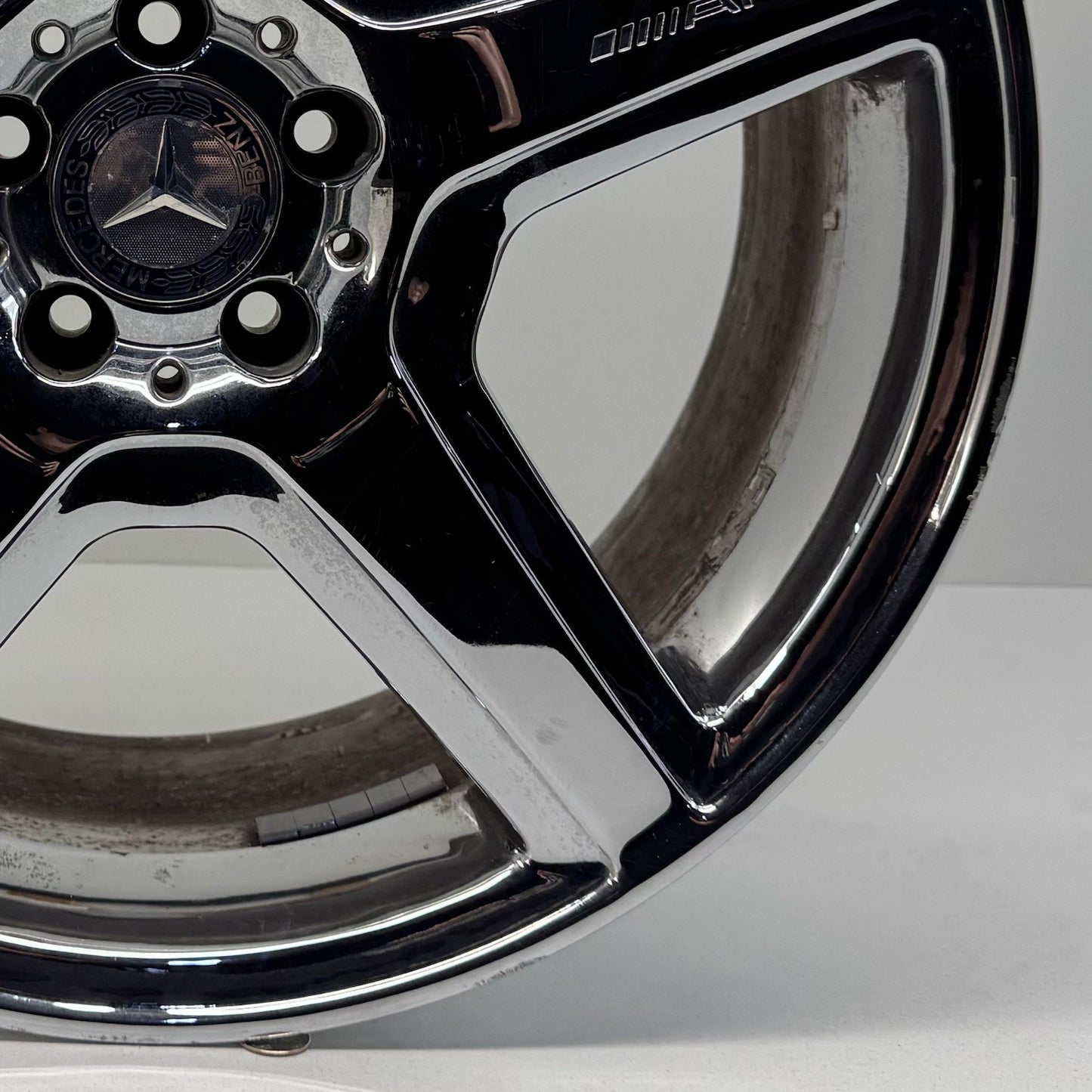 07-13 Mercedes W216 W221 CL S Class AMG Rear Wheel Rim 20x9.5 Chrome Factory OEM