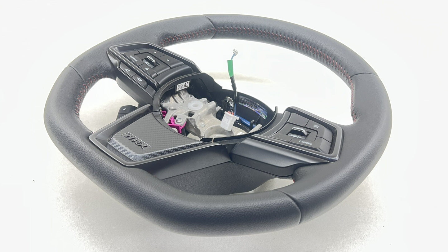 22-26 Subaru WRX Driver Steering Wheel Leather Black OEM