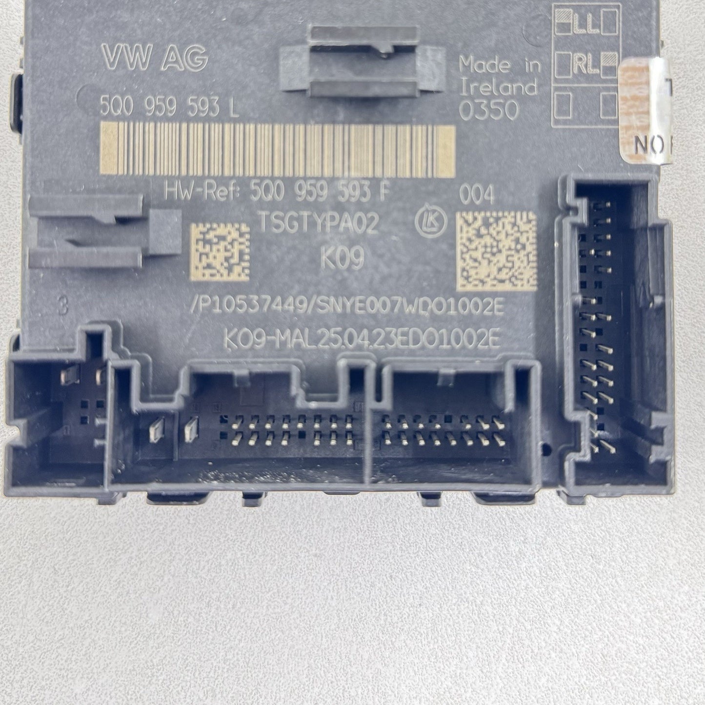 22-25 VOLKSWAGEN GOLF R MK8 DRIVER LEFT FRONT DOOR CONTROL MODULE 5Q0959593L OEM