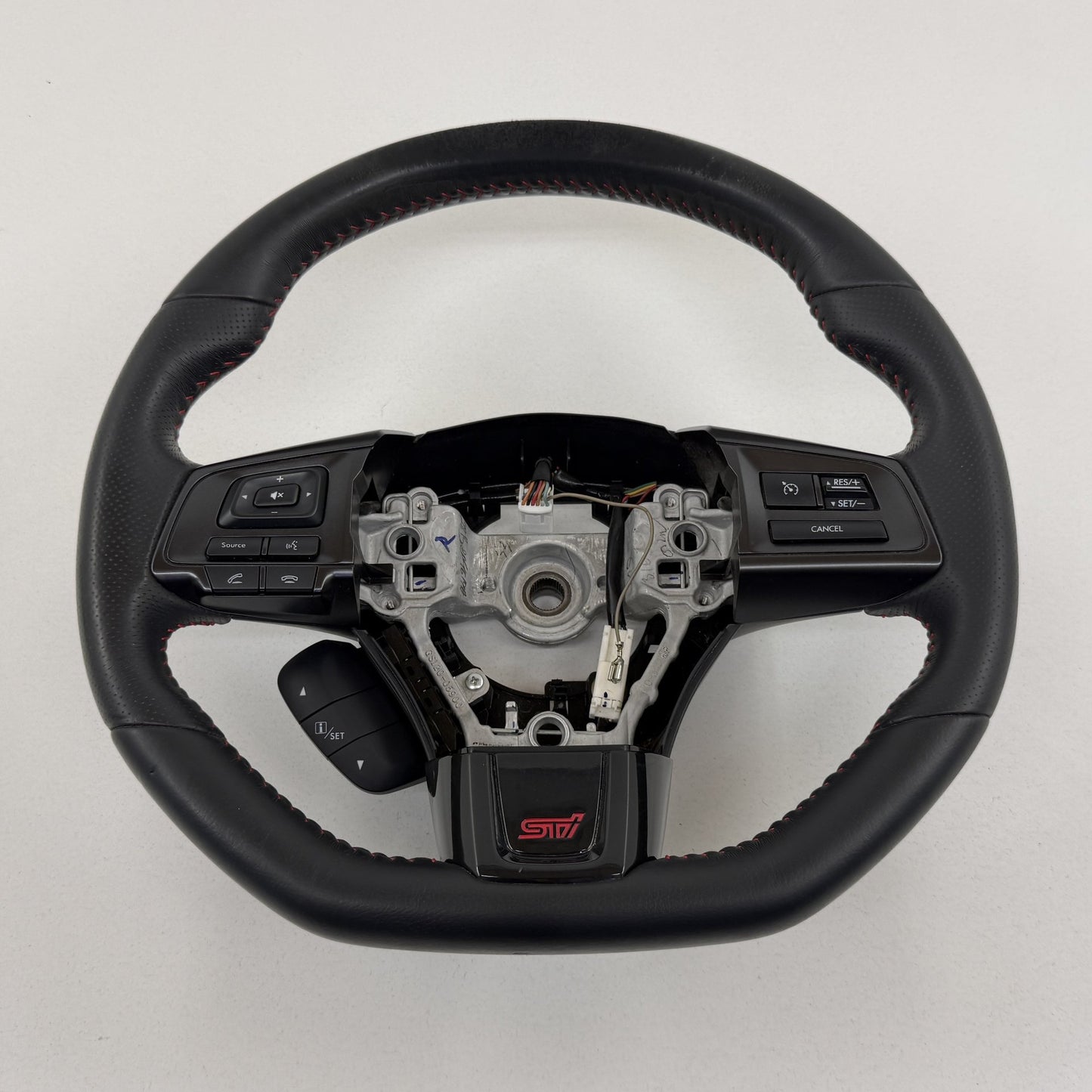 2018-2021 Subaru WRX STI Steering Wheel Leather W/ Piano Black Trim OEM