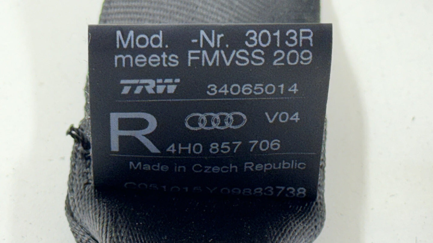 11-18 AUDI A8 S8 PASSENGER RIGHT FRONT SEATBELT SEAT BELT RETRACTOR OEM