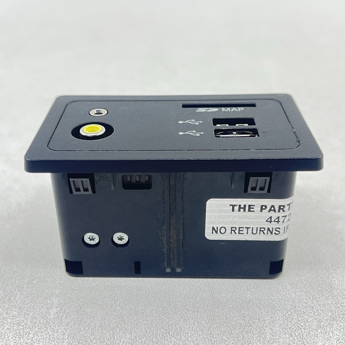 16-22 INFINITI Q50 DUAL USB PORT AUDIO VIDEO INPUT JACK MODULE 284H3 4GA0C OEM