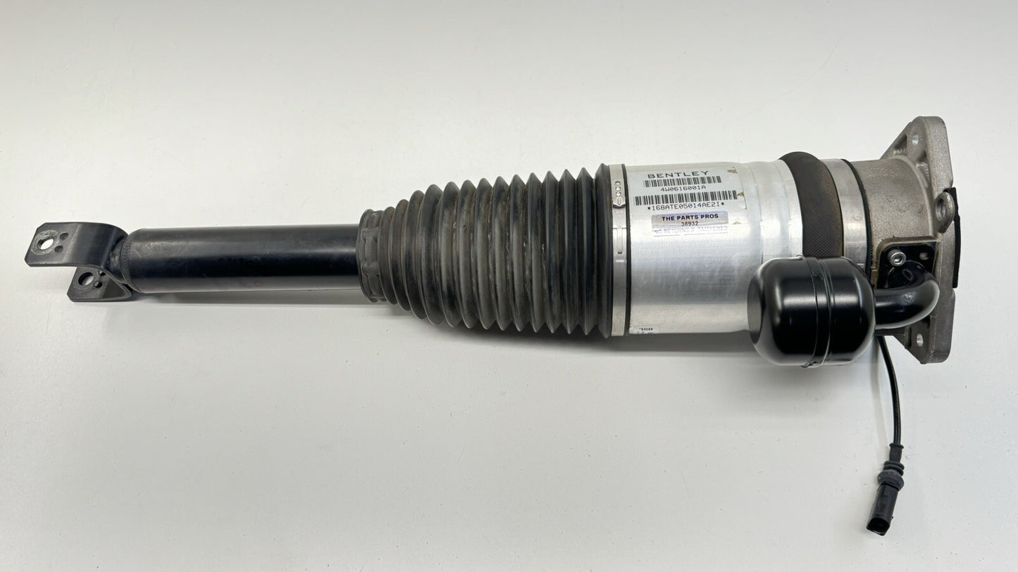 13-18 BENTLEY FLYING SPUR DRIVER LEFT REAR AIR SHOCK ABSORBER SUSPENSION OEM