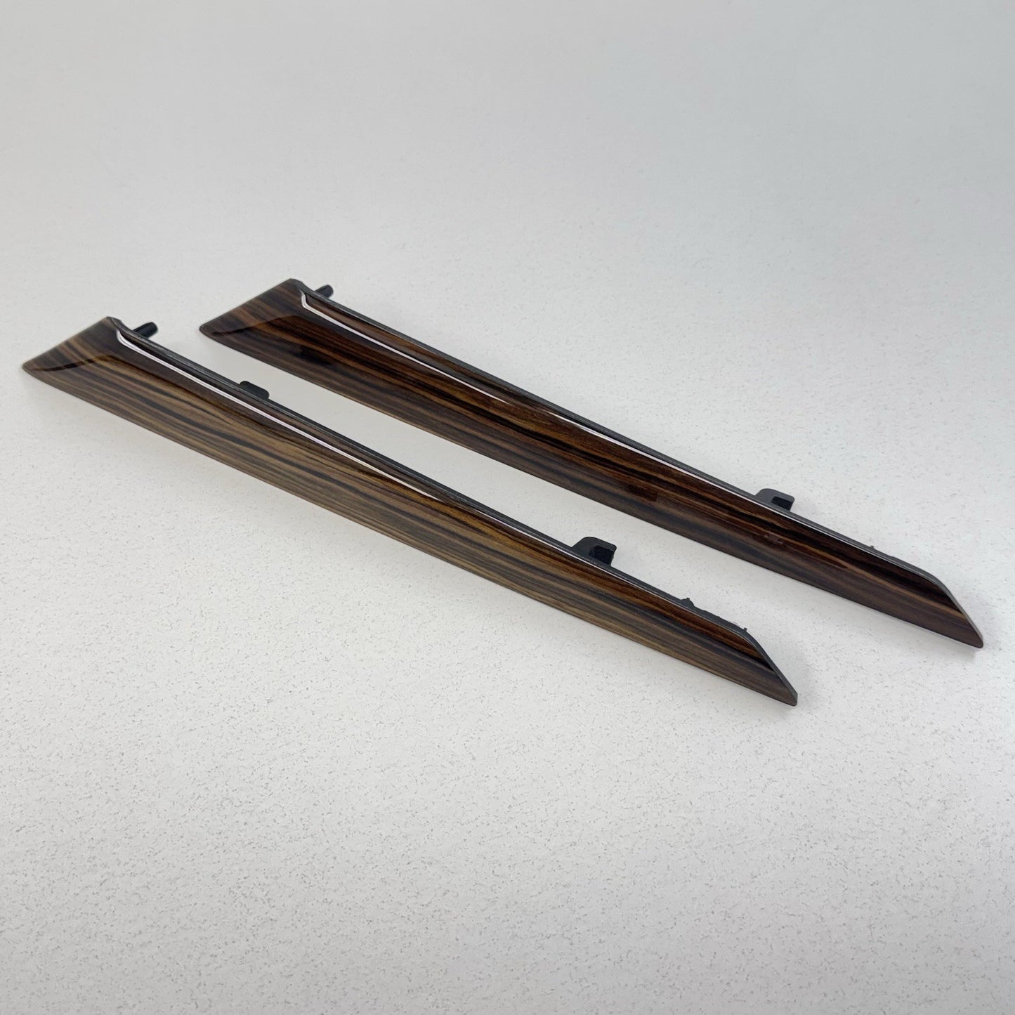 14-24 Maserati Ghibli Left Right Front Rear Door Panel Trim Set Wood Grain OEM