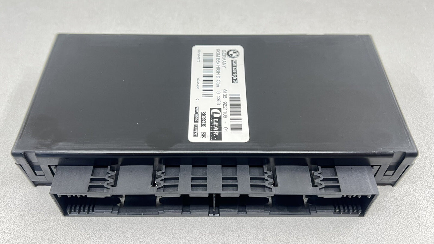 06-10 BMW M6 E63 E64 BODY CONTROL MODULE HIGH GATEWAY BCM KGM 9221109 OEM