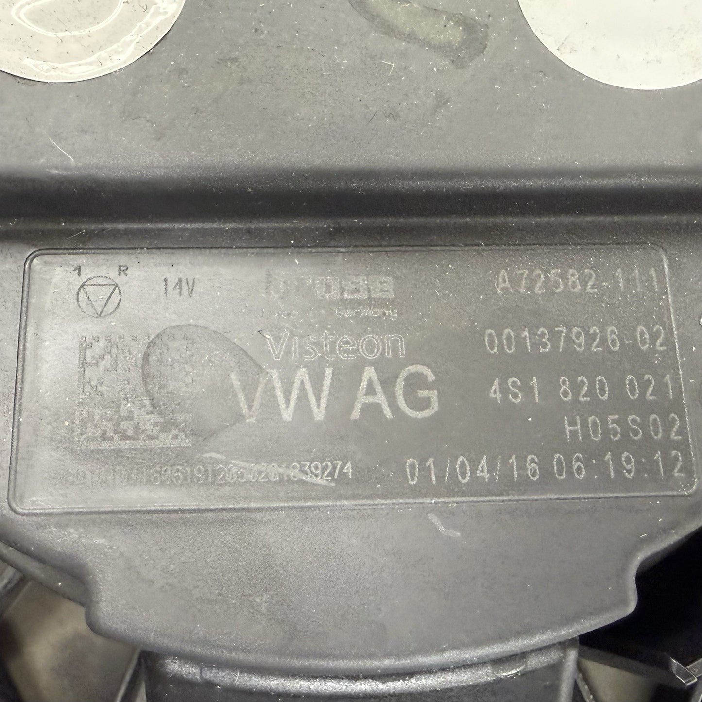 17-23 Audi R8 HVAC Box Heater Core Blower Motor Housing 4S1820005B OEM