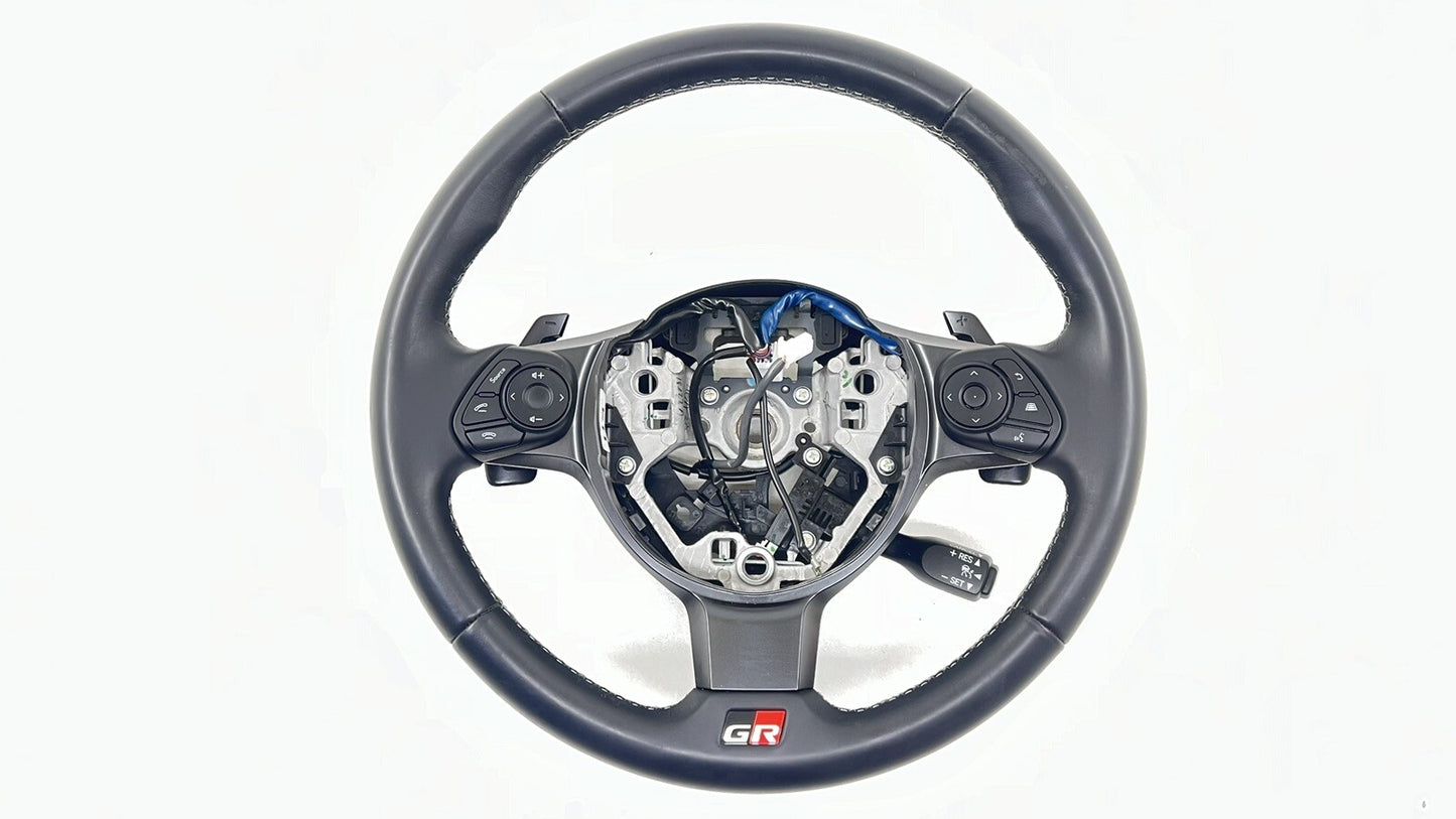 22-26 Toyota GR86 Premium Driver Steering Wheel Leather Black OEM