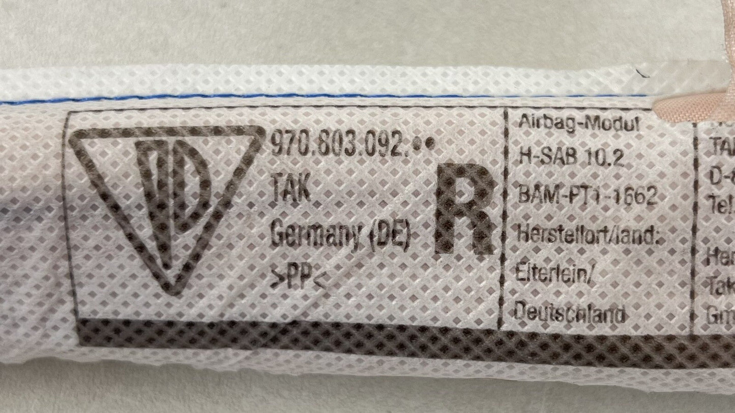 10-16 PORSCHE PANAMERA RIGHT CURTAIN ROOF AIRBAG AIR BAG SRS 970.803.092.01 OEM