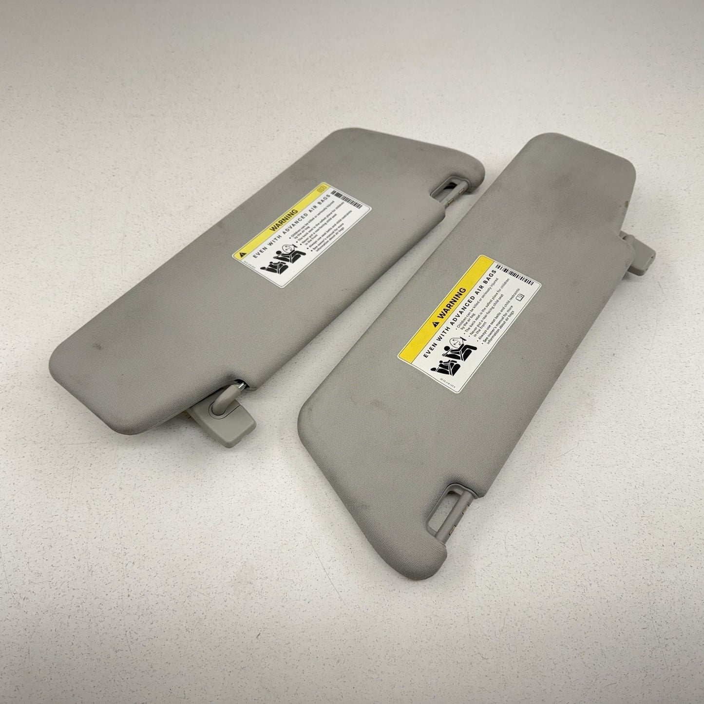 12-14 Mercedes W218 CLS550 Sunvisor Sun Visor Shade Pair Left & Right Gray OEM