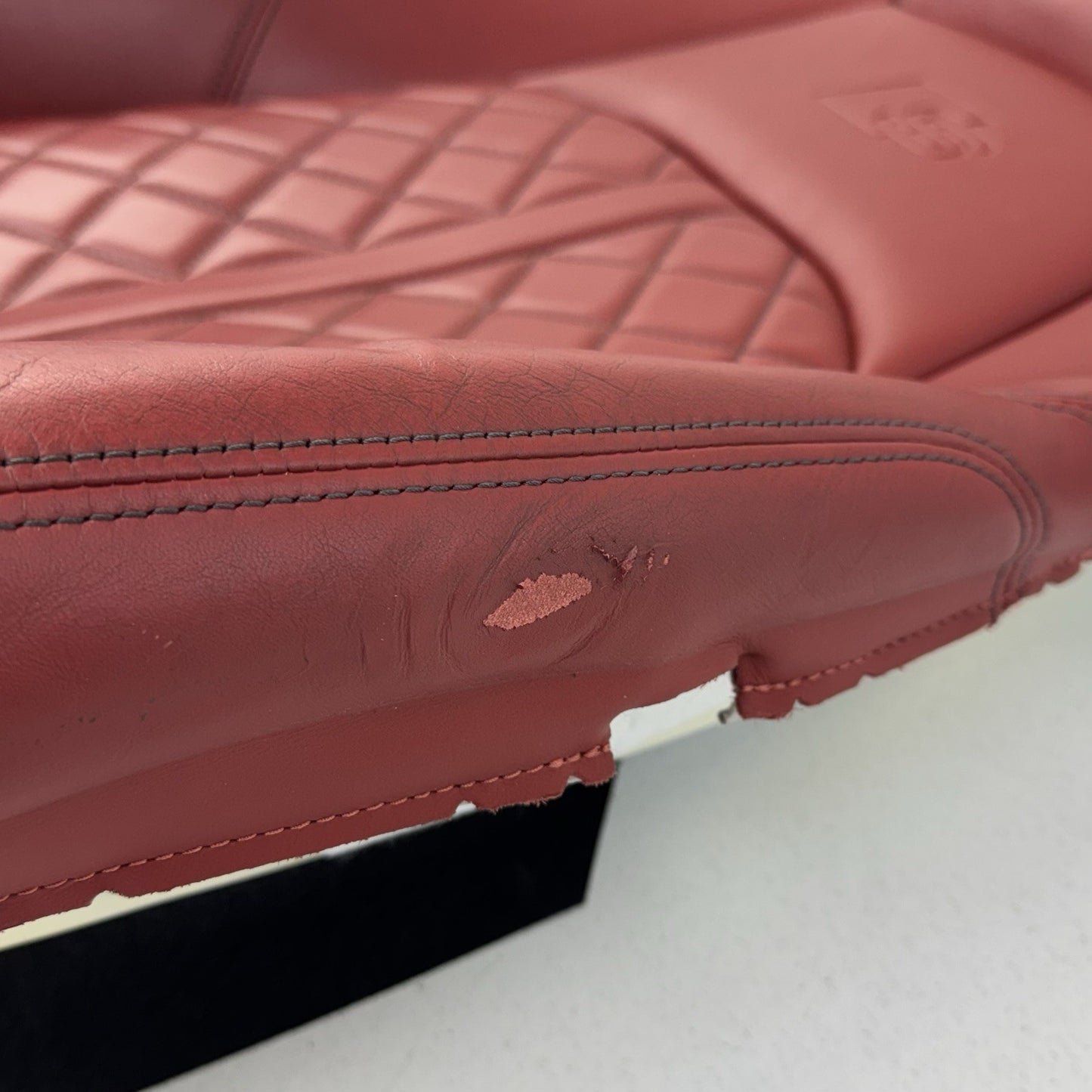 18-24 Audi S4 S5 Passenger Right Front Sport Seat Upper Cushion Magma Red OEM