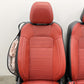 2015-2017 Ford Mustang GT Premium Front Seat Pair Leather Red Line OEM