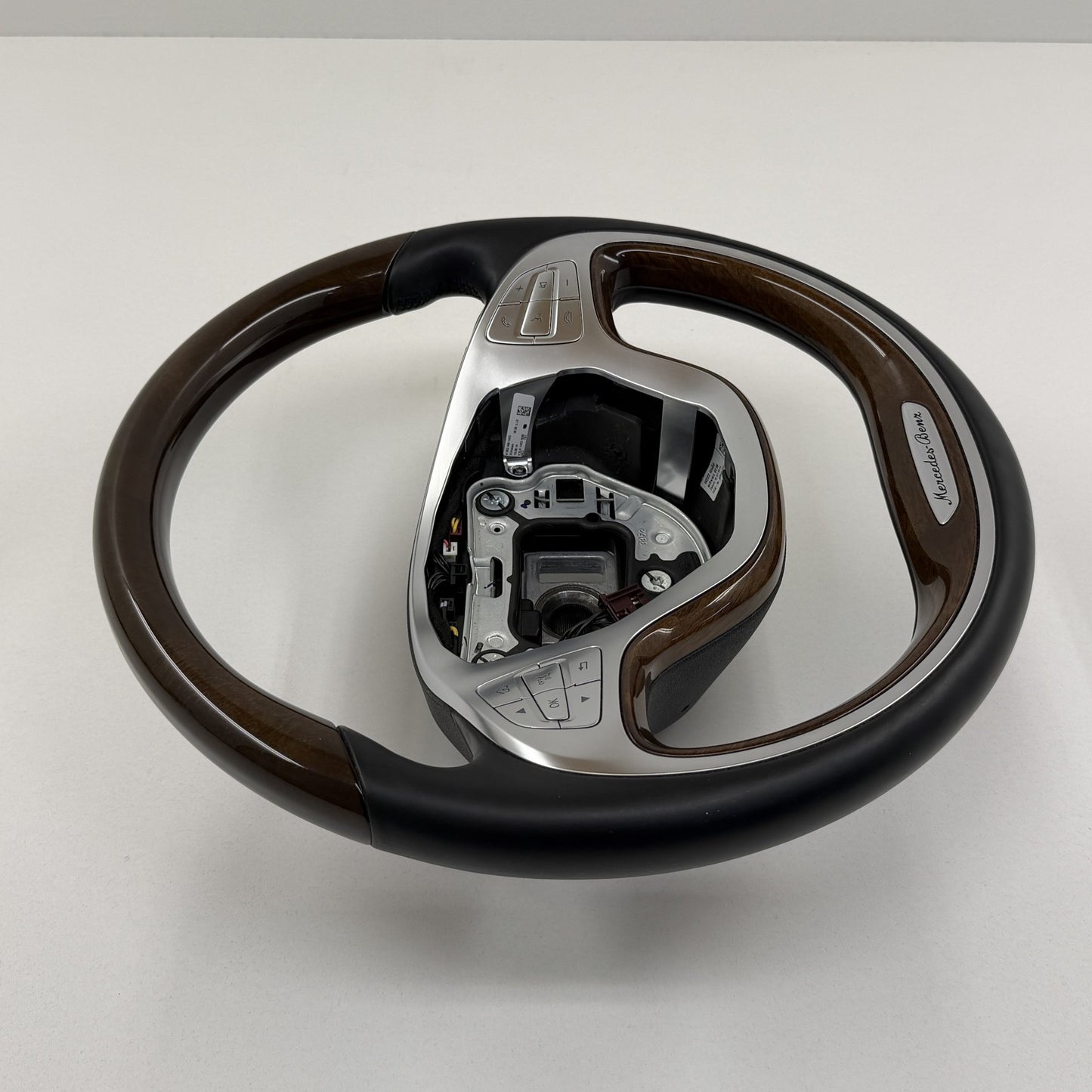 2014-2017 Mercedes-Benz S550 W222 Wood Steering Wheel Paddle Shifters Heated OEM