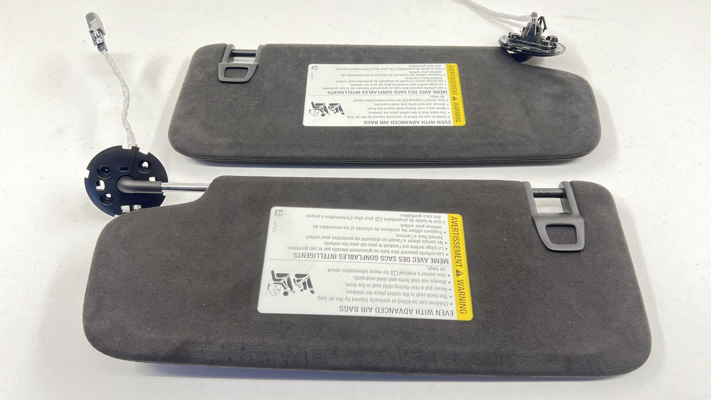 22-24 CADILLAC CT4 V BLACKWING LEFT & RIGHT SUNVISOR SUN VISOR PAIR SUEDE OEM