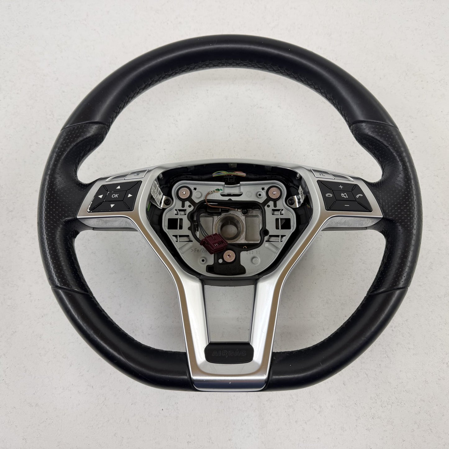 2012-2014 Mercedes-Benz C250 W204 Flat Bottom Sport Steering Wheel Black OEM