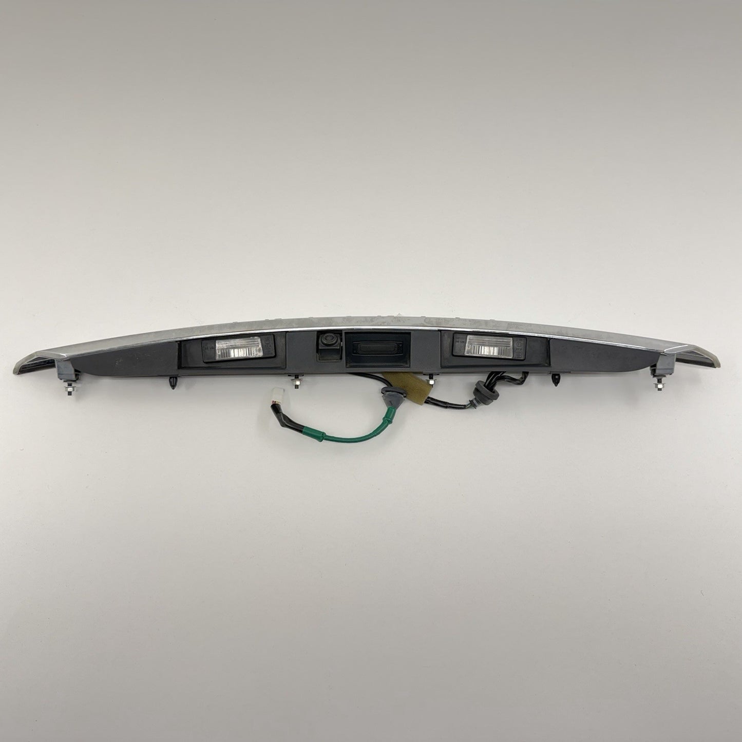 14-17 Infiniti Q50 Chrome License Plate Light Trunk Trim Moulding W/ Camera OEM