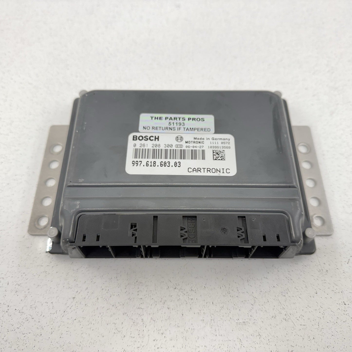 05-08 Porsche 911 Carrera 4S 3.8L Manual ECM ECU Engine Module Cartronic OEM