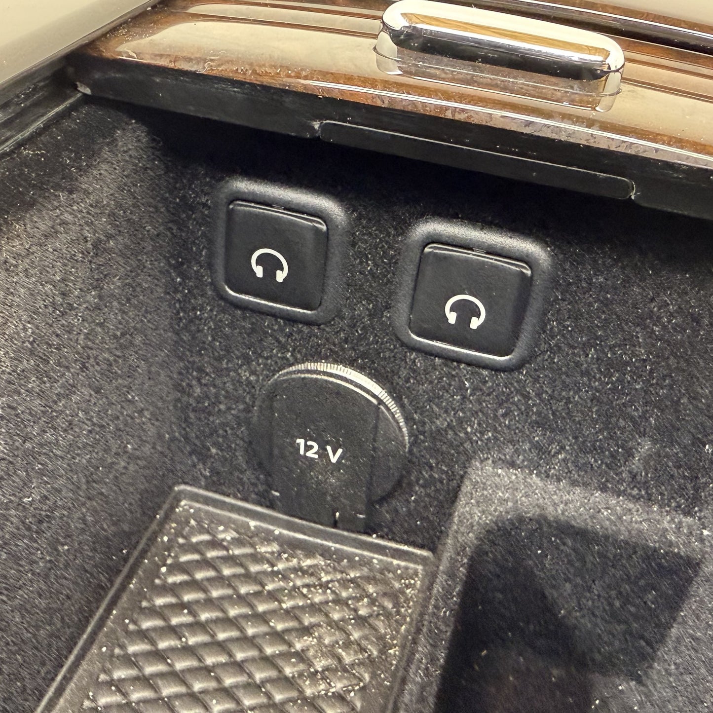 2014-2018 Bentley Flying Spur Rear Console Cup Holder Storage Compartment OEM