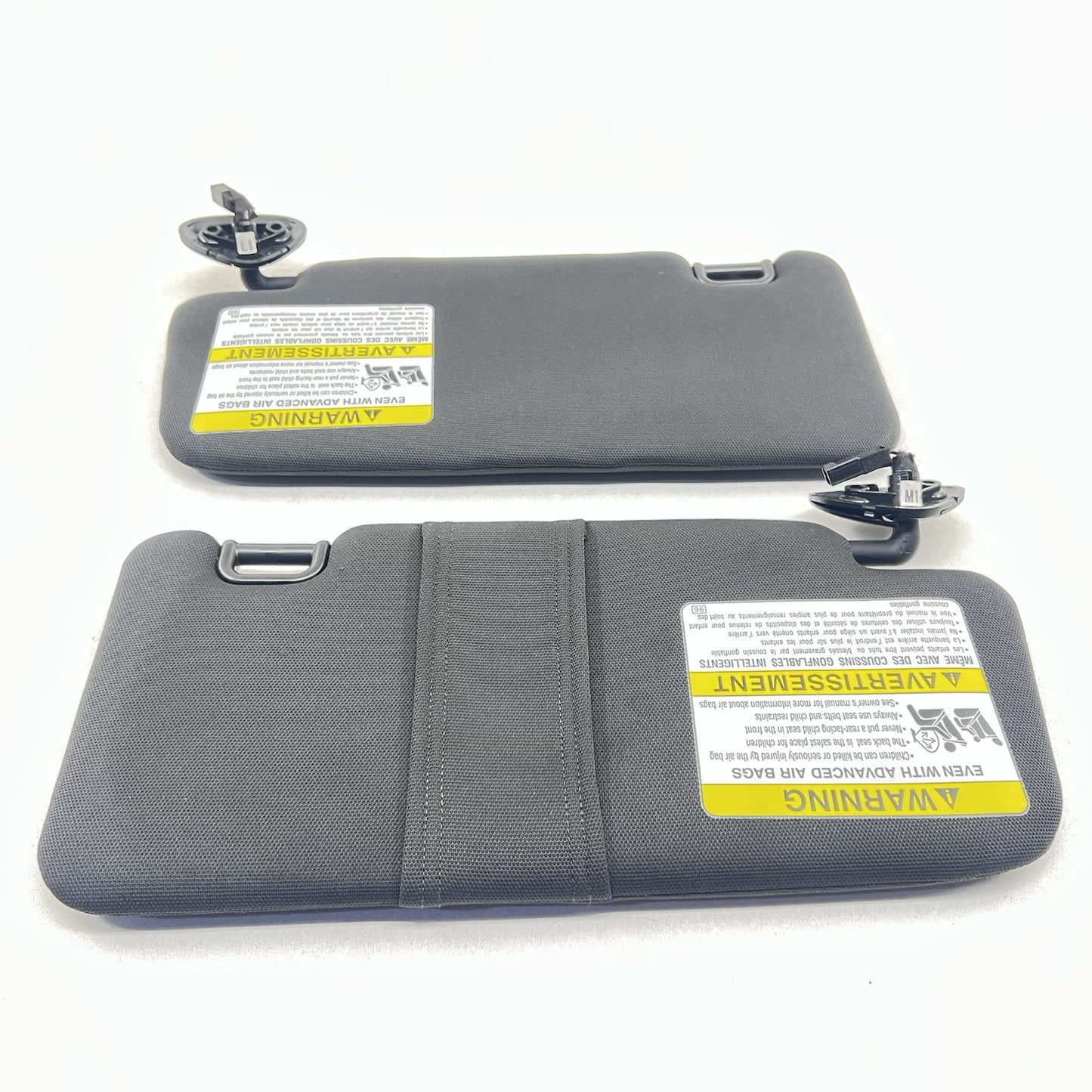 15-21 SUBARU WRX STI LEFT AND RIGHT SUNVISOR SUN VISOR SHADE PAIR BLACK OEM