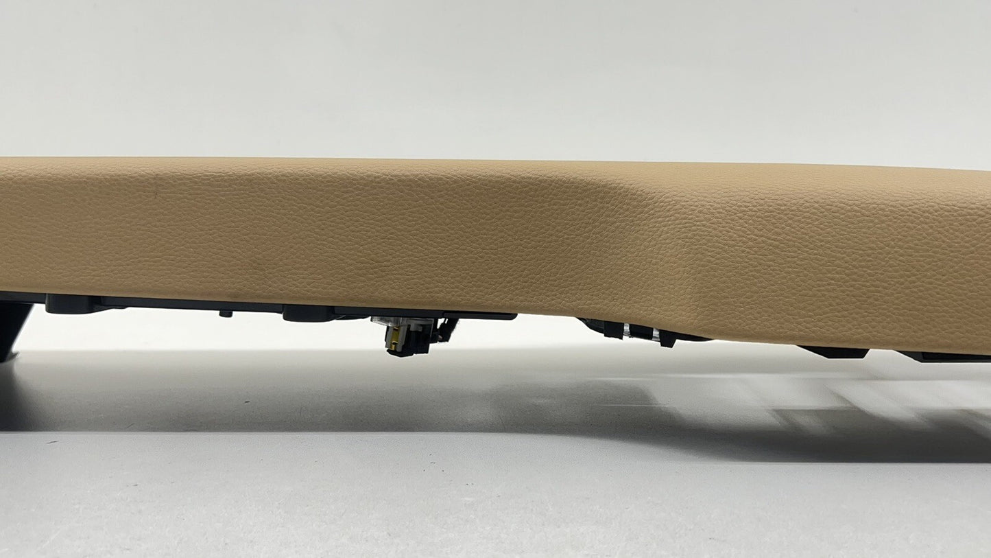 10-16 PORSCHE PANAMERA REAR CENTER CONSOLE TRIM COVER PANEL LUXOR BEIGE OEM