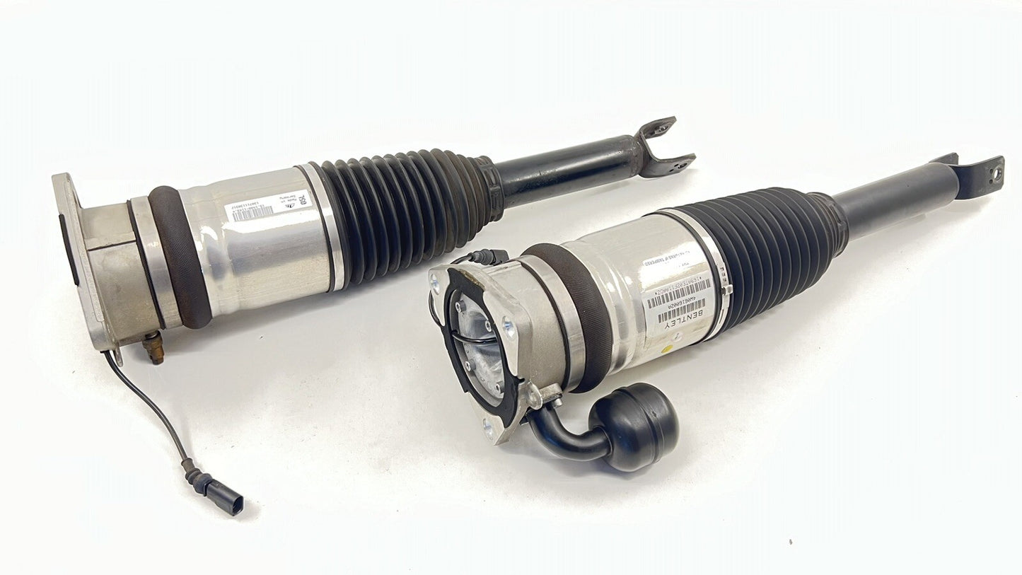 13-18 BENTLEY FLYING SPUR LEFT AND RIGHT REAR AIR SHOCK ABSORBER SUSPENSION OEM