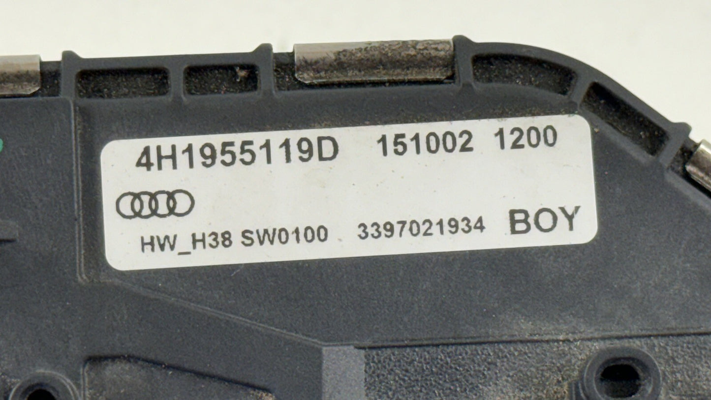 15-18 AUDI A8 S8 WINDSHIELD WIPER MOTOR W/ LINKAGE 4H1955119D OEM