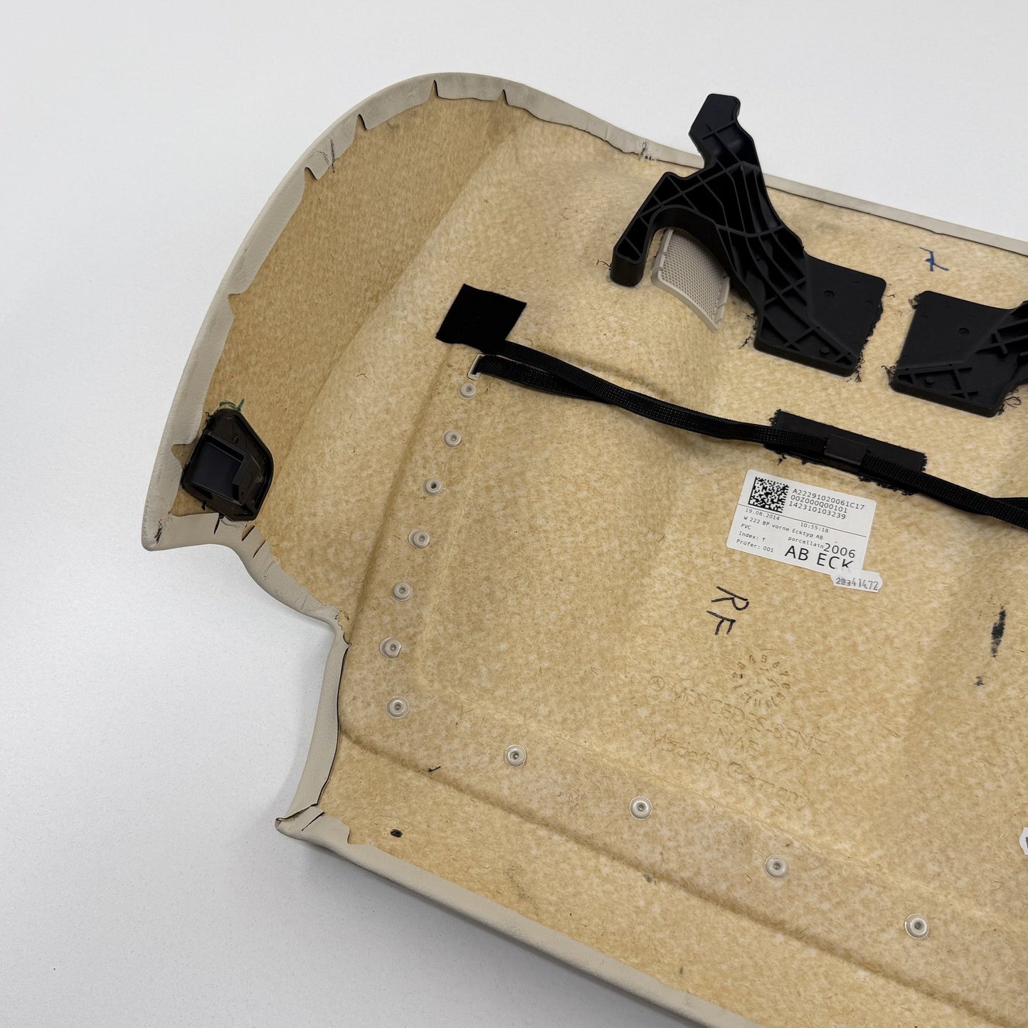2014-2020 Mercedes-Benz S550 W222 Right Front Seat Back Cover Trim Panel OEM