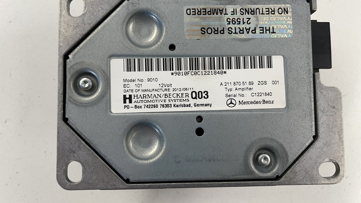 07-14 MERCEDES W212 W219 CLS E CLASS SUBWOOFER AMPLIFIER AMP HARMAN BECKER OEM