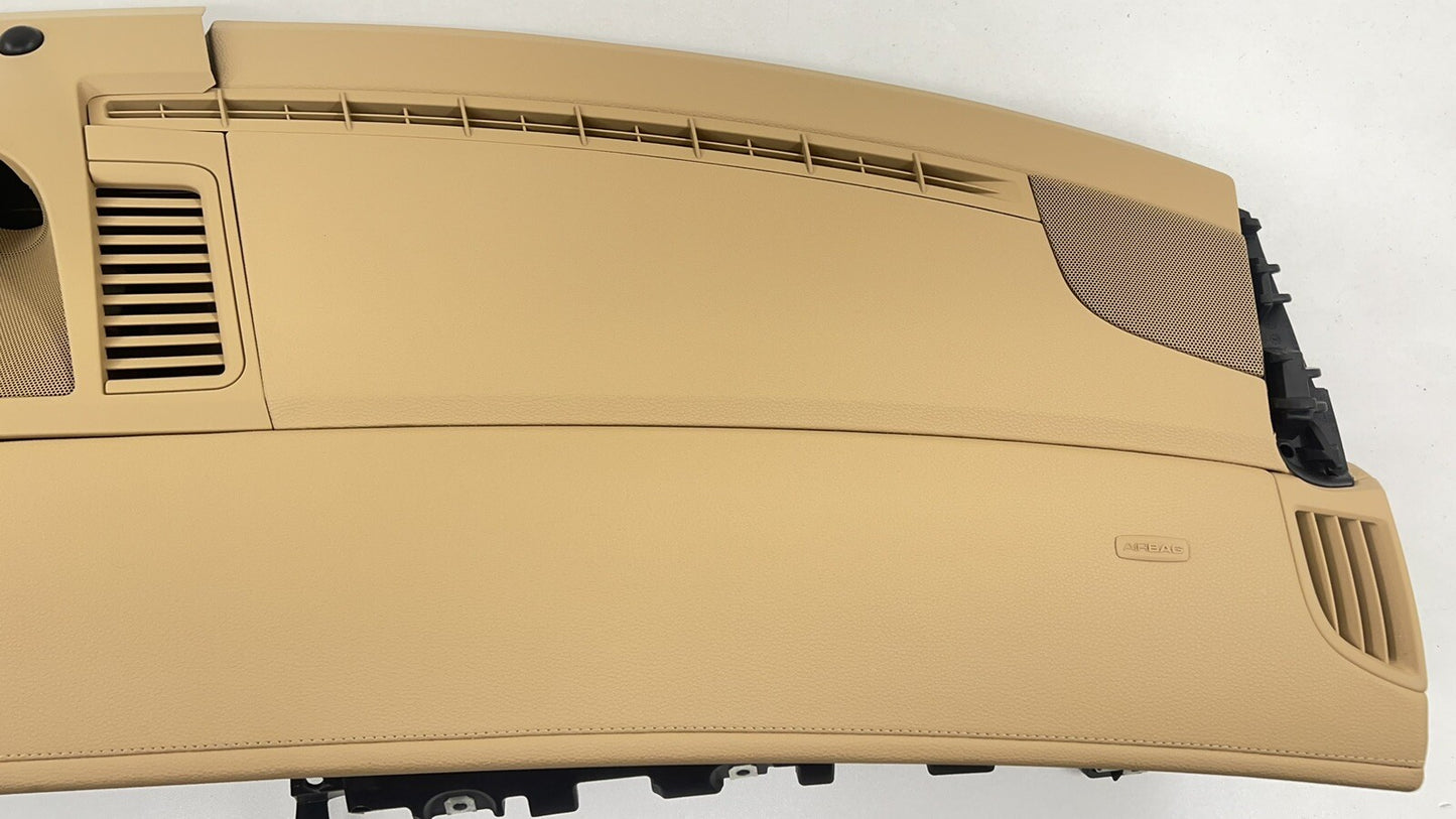 10-16 PORSCHE PANAMERA DASHBOARD INSTRUMENT PANEL COVER COMPLETE LUXOR BEIGE OEM