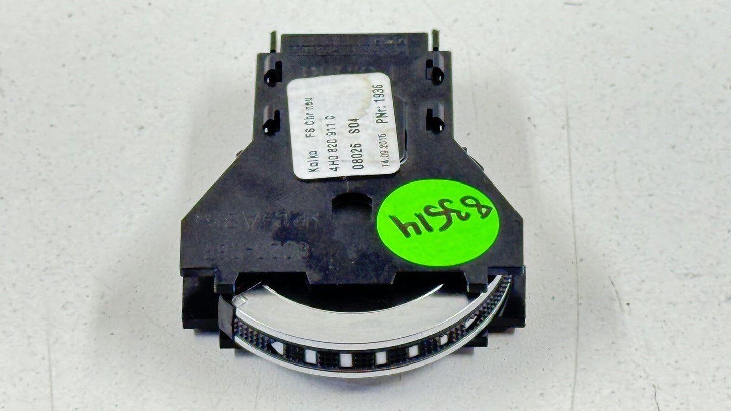 11-18 AUDI A8L DASH AIR VENT GRILLE ADJUSTMENT CONTROL SWITCH 4H0820911C OEM