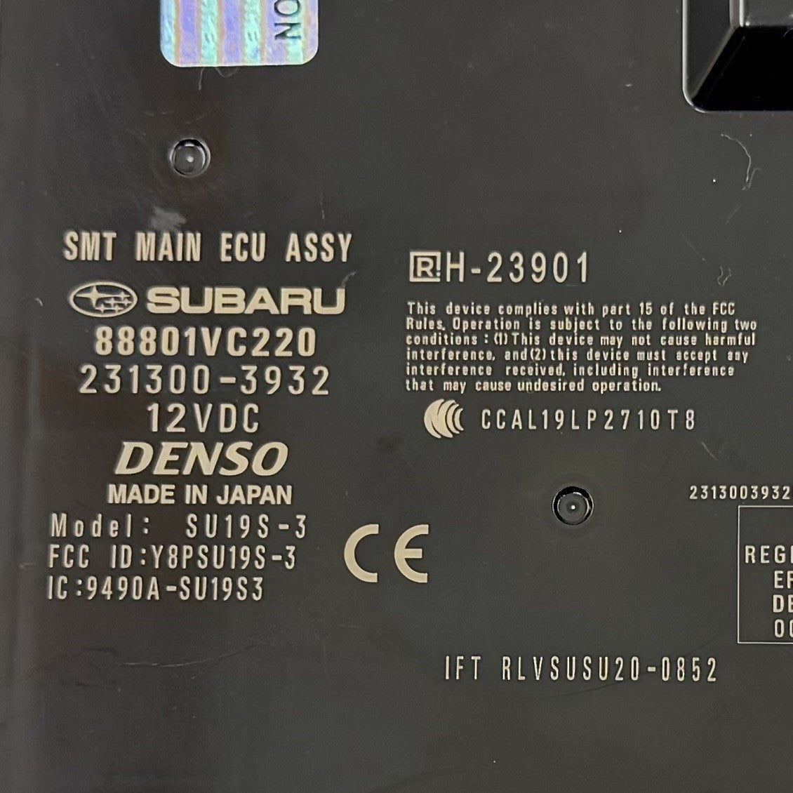 2024 Subaru WRX Anti Theft Keyless Entry SMT Main ECU Control Module 88801VC220