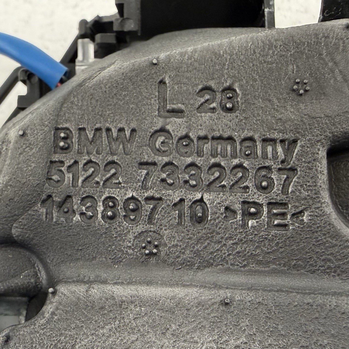 12-18 BMW F30 F80 M3 Driver Left Rear Exterior Door Handle Black OEM