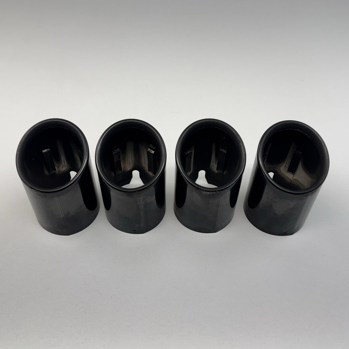 19-21 BMW M2 F87 Competition Rear Muffler Exhaust Tip Set Black 7853892 OEM