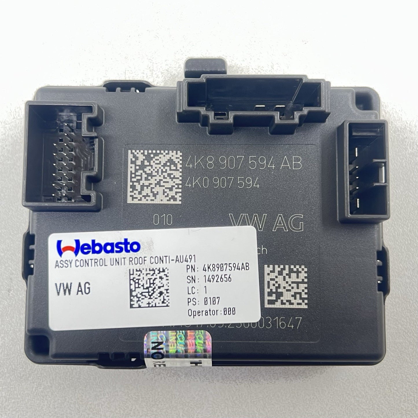 17-24 AUDI A4 S4 SUNROOF SUN ROOF CONTROL MODULE 4K8907594AB OEM