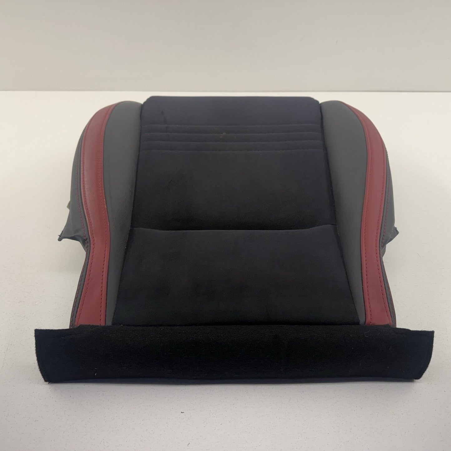 18-21 Subaru WRX STI Recaro Driver Left Front Lower Seat Cushion Black Red OEM