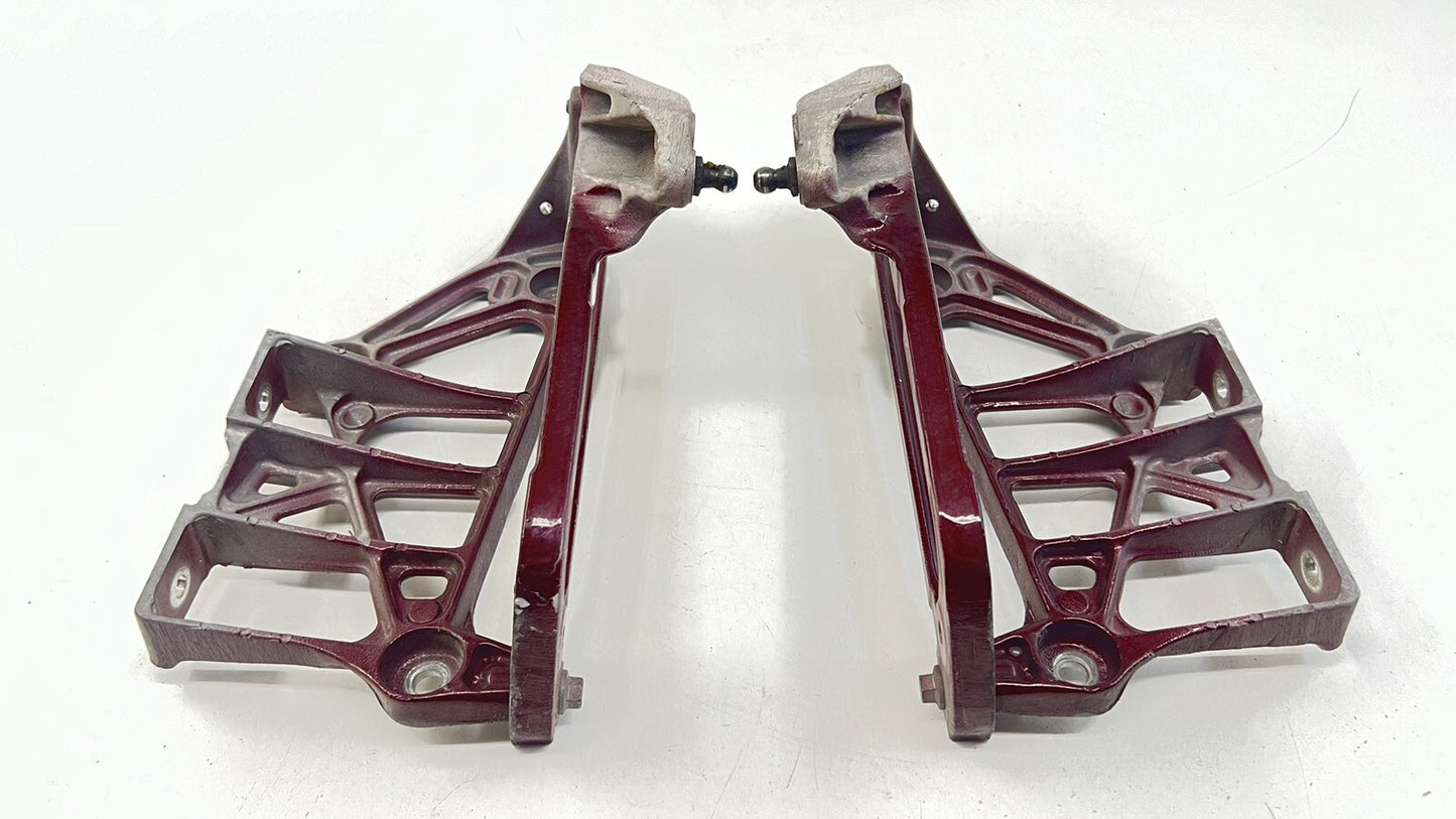07-17 ASTON MARTIN VANTAGE FRONT HOOD HINGE MOUNT SUPPORT BRACKET PAIR OEM