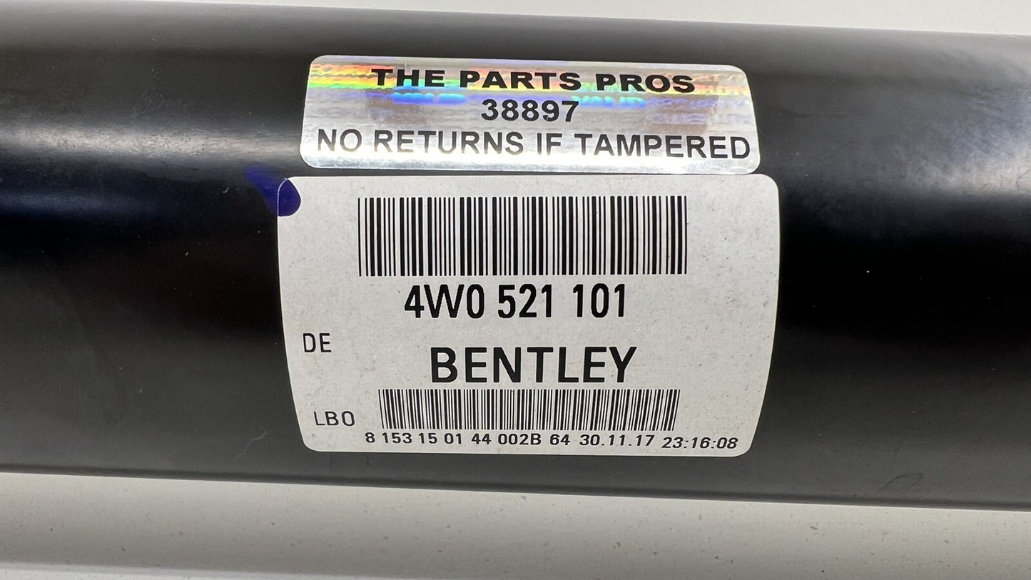 13-18 BENTLEY FLYING SPUR W12 DRIVESHAFT DRIVE SHAFT LINE PROPELLER CARRIER OEM
