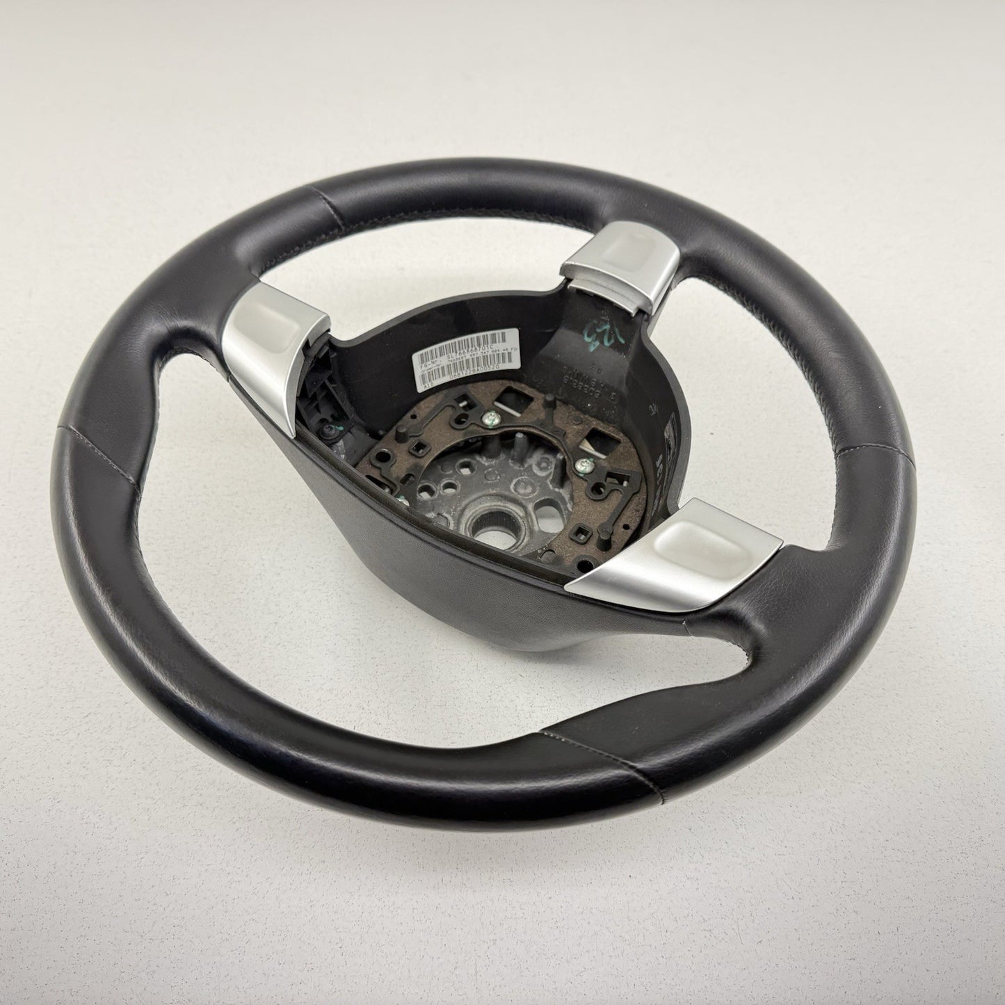 05-08 Porsche 911 997 Manual Sport Driver Steering Wheel 3 Spoke Black OEM